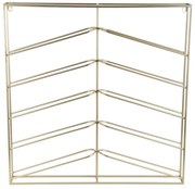 Wiszący metalowy regał na wino w kolorze złota liczba butelek 10 67x66x7,5 cm Cuadro – PT LIVING