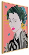 Plakat Azjatycki styl 21x30cm z ramą złotą bez marginesu ARTGEIST B