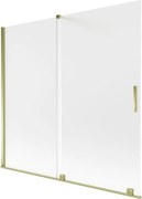 Mexen Velar parawan nawannowy 2-skrzydłowy rozsuwany 170 x 150 cm, szron, złoty - 896-170-000-31-50