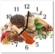 Zegar szklany kwadratowy Przyprawy