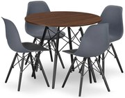 Stół 80 Cm Jesion Z 4 Krzesłami N1-R52