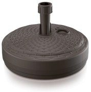 Podstawa parasola okrągła 39 cm brązowa rattan PROSPERPLAST