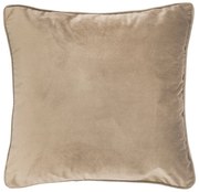 Jasnobeżowa poduszka Tiseco Home Studio Velvet, 45x45 cm