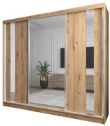 Szafa przesuwna - Greco 240 cm, dąb artisan