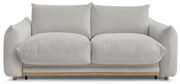 Jasnoszara rozkładana sofa 214 cm Ernest – Bobochic Paris