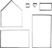 Orion 6-częściowy zestaw wykrawaczy do Chatki  z piernika