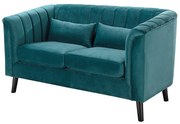 Sofa Meriva Velvet teal 2-os.