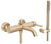 REA-B8010 - Zestaw wannowy LUNGO, szczotkowane złoto