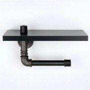 Uchwyt na papier toaletowy Boruraf 239, czarny/srebrny