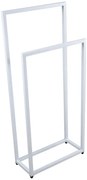Biały podwójny stojak na ręczniki 60 cm R3-C20