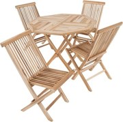Teakowe meble ogrodowe DIVERO SET