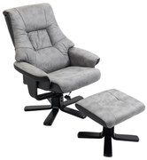 HOMCOM Fotel z podnóżkiem