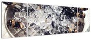 Obraz - szampan w lodzie (170x50 cm)