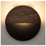 LED Kinkiet LUNA LED/7W/230V śr. 26 cm czarny/brązowy
