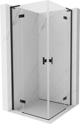 Mexen Mist-H L Duo kabina prysznicowa uchylna 120 x 120 cm, transparent, czarna - 8A5L-120L-120P-70-00