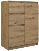 Nowoczesna komoda dąb artisan - Velda 2X