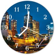 Zegar ścienny okrągły Miasto