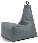 Szary dziecięcy worek do siedzenia z imitacji skóry Icy M – So Soft?