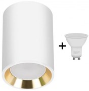 Oprawa punktowa LED CHLOE 1xGU10/6W/230V okrągła biała/złota