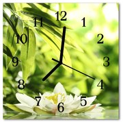 Zegar szklany kwadratowy Natura