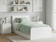 Łóżko SOFIA 90 x 200 cm, biała Stelaż: Ze stelażem listwowym rolowanym, Materac: Materac Coco Maxi 20 cm