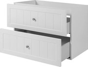 Szafka podumywalkowa w stylu klasycznym, biała, 80 x 57 x 46 cm