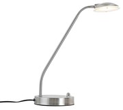 Nowoczesna lampa stołowa stalowa z diodami LED - Eva Nowoczesny Oswietlenie wewnetrzne