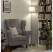 Brilagi - Lampa stojąca LED CERIA 1xE27/40W/230V Ø 30 cm, szara/matowy chrom