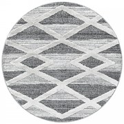 Dywan nowoczesny 3D La Casa kremowo-szary 80 cm x 80 cm