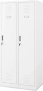 Szafa socjalna czterokomorowa Kacper 80x50x180 cm, biała