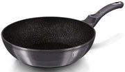 Aluminiowy wok z potrójną powłoką granitową 28cm S6-H17
