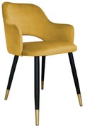Krzesło NAPO VELVET GOLD musztardowe/curry ATOS