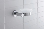 Duravit D-Code mydelniczka Ø10 cm na 1 mydło Chrom - prawostronny