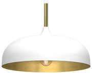 Lampa wisząca LINCOLN WHITE/GOLD 1xE27 35cm, biały, złoty, pojedyncza