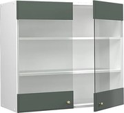 Szklana szafka kuchenna green gold country 80x34.1x72 fame-line