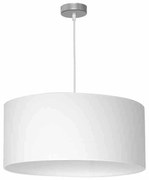 Lampa wisząca, pojedyncza, biała CASINO WHITE/CHROME 1xE27