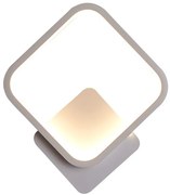 Kinkiet lampa wisząca LED kwadrat metalowa AT77-1KL-White