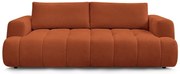 Ceglasta rozkładana/ze schowkiem sofa 251 cm Fuji – Bobochic Paris