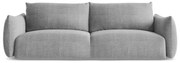 Jasnoszara rozkładana sofa 230 cm Leila – Makamii