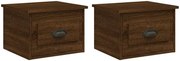 Zestaw brązowych szafek nocnych brązowy dąb R9-G98