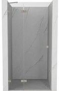Mexen Lunar drzwi prysznicowe uchylne lewe 80 cm, transparent, nikiel szczotkowany - 834-080-000-97-00-L