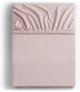 Jasnoróżowe dżersejowe prześcieradło z gumką 180x200 cm Amber – Restilo