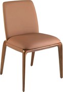 Brązowe krzesło z ekoskóry 4135 ANGEL CERDA