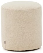 Kremowy puf z materiału bouclé Kaeli – Kave Home