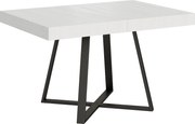 Stół rozkładany 130/234x90 cm Abbraccio frassino biała nogi antracytowe