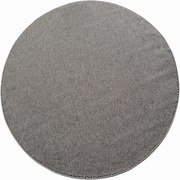 Dywan nowoczesny Helix jednobarwny szary koło 80 cm x 80 cm