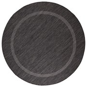 Dywan zewnętrzny Relax ramka czarny 120 cm x 120 cm koło