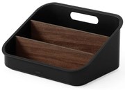 Czarny organizer łazienkowy na kosmetyki z plastiku z recyklingu Bellwood – Umbra