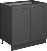 Szafka pod zlew anthrazit-gold landhaus 80x60x82 fame-line