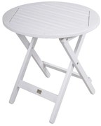 Okrągły stolik ogrodowy z litego drewna eukaliptusowego ø 50 cm Mesa – Garden Pleasure